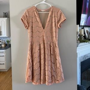 Blush Lace Dress